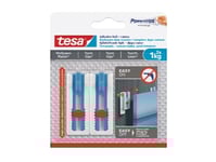 Tesa 77778-00500-00, Inomhus, Tavelkrok, Vit, Plast, Självhäftande Remsa, 1 Kg