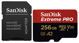 Sandisk 256GB Extreme Pro Micro SD SDXC Card 200MB/s + SD Adapter