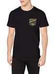 Urban Classics Men's Clothing Camo Pocket Tee T shirt, Blk/Camo, S UK