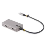 StarTech.com Adaptateur Multiport USB-C - 4K 60Hz HDMI avec HDR - Hub USB C 3 Ports - 100W Power Delivery Pass-Through - Adaptateur USB Type C vers HDMI 4K (104B-USBC-MULTIPORT)