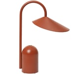 Arum Portable Table Lamp 30 cm, Oxide Red