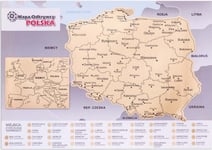 Map Of The Explorer - Poland - Improved Scratch Card