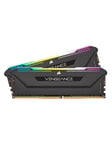 Corsair Vengeance RGB PRO SL DDR4-3600 - 16GB - CL18 - Dual Channel (2 stk) - Intel XMP - Svart med RGB