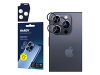 3Mk Hardy Lens Protection Pro, Apple, Iphone 13 Pro, 13 Pro Max, Reptålig, Splitterskyddad, Grafit, Grå, Transparent, 1 Styck
