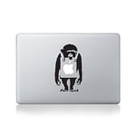 Banksy Monkey Macbook 13, 15, 17 inch Air 11 13 decal sticker Black art for Apple Laptop