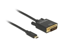 DELOCK – Cable USB Type-C™ male > DVI 24+1 (DP Alt Mode) 4K 30 Hz 2 (85321)