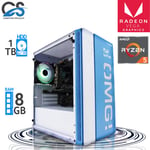✅ CS Gaming PC AMD Ryzen 5 3400G Quad Core 3.6GHz 8GB RAM 1TB Vega 11 Graphics ✅