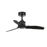 Just Matt Black Ceiling Fan With DC Motor 81cm Smart Remote Included