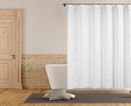 Home Maison Shower Curtain, White-Gold, 70x70