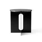 Audo Copenhagen - Androgyne Side Table Marquina Marble Black Base - Småbord & sidobord - Danielle Siggerud - Svart - Sten