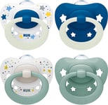 NUK Signature Day & Night Baby Dummy 0-6 Months Soothes 95% of Babies Heart-Shap