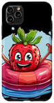 Coque pour iPhone 11 Pro Max River Tubing Amusez-vous avec ce superbe costume de fraise
