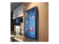 Hi-Nd Wall Casing Protect 43" Portrait - Monteringssats (Hölje) - För Lcd-Display - Polykarbonat, Puderbelagd Metall - Svart, Ral 9005 - Skärmstorlek: 43" - Väggmonterbar - För Lg 43Uh5f-H  Samsung Qb43b, Qb43r-B, Qh43r, Qm43b