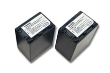 vhbw 2x batterie compatible avec Sony Alpha DSLR-A290L, DSLR-A290Y, DSLR-A330, DSLR-A330L caméra vidéo (3300mAh, 7,4V, Li-ion) avec puce d'information