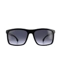 Hugo Boss Rectangle Mens Black Grey Sunglasses - One Size