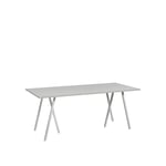 HAY - Loop Stand Table with Support Grey 180 x 87,5 cm - Grå - Matbord