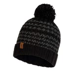 Buff Knitted & Polar Hat, Kostik, Black, One Size