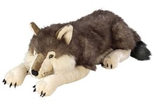 Wild Republic Floppies Wolf Plush,Brown,76cm