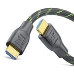 conecto Câble HDMI 2.1 8K (3840 × 2160) haute vitesse de 1,50 m avec canal Ethernet (HEAC) et contacts plaqués or