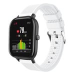 Amazfit GTS / Bip Lite stripe silicone watch band - White