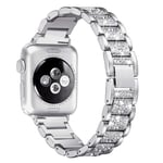 Apple Watch Series 4 40mm rhinestone décor watch band - Silver