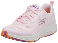 Skechers Women's GO Run CONSISTENT Stamina Sneaker, Pink Textile/Purple Trim, 8 UK