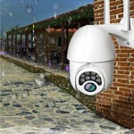 Caméra de surveillance ptz WiFi extérieure, caméra ip 1080P WiFi extérieure avec audio bidirectionnel, détecteur de mouvement humain, vision