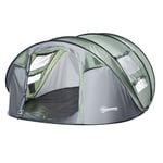 Camping Tent Dome Pop-up Tent  with Windows for 4-5 Person