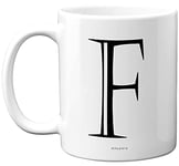 Stuff4 Personalised Alphabet Initial Mug - Letter F Mug, Gifts for Him Her, Fathers Day, Mothers Day, Birthday Gift, 11oz Ceramic Dishwasher Safe Mugs, Anniversary, Valentines, Christmas, Retirement