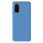 Coque silicone unie compatible Mat Bleu Samsung Galaxy S20 FE - Neuf