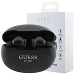 Guess GUTWST50EK TWS Bluetooth-hodetelefoner + dokkingstasjon - Black Classic EST