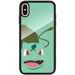 Apple Iphone Xs Max Svart Mobilskal Med Glas Pokémon - Bulbasaur