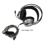 V10 Gaming Headset Headphone Stereo Surrounded With Microphone Headset For PC Desktop Computer Shock Luminescence Gray