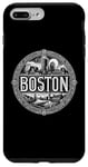 Coque pour iPhone 7 Plus/8 Plus Touriste commémoratif de la ligne d'horizon des États-Unis à Boston, dans le Massachusetts