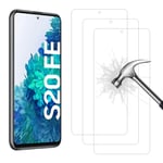 AHABIPERS Tempered Glass for Samsung Galaxy S20 FE Screen Protector, Support Fingerprint Sensor, Easy Bubble-Free Installation, Screen Protector for Galaxy S20 FE 4G/5G(6.5 Inches) - 3 Pack