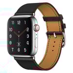 Äkta Läderarmband Apple Watch Ultra 2 49mm Svart