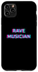 Coque pour iPhone 11 Pro Max Rave Musician Techno EDM Music Maker Festival Composer Raver
