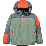 Helly Hansen Unisex Kids Rider 2 Insulated Waterproof Windproof Breathable Ski Jacket, Eucalyptus, size:3