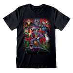 Kortærmet T-shirt DC Comics Villains Sort Unisex S