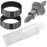 Metal Shaft Cog, Grease And Drive Belts Repair Kit GTECH Air Ram Vacuum Cleaners