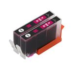 2 Magenta Ink Cartridges for HP Photosmart 5510 5510e 5512 5514 5515 5520 5522