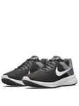 Nike Revolution 6 - Dark Grey/White, Dark Grey/White, Size 5.5, Men