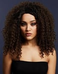 Lizzo Deluxe Wig - Kan Stylas! - Mörk Brun Afro Peruk