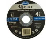 Geko Kapskiva För Metall Geko Premium 115X2 Inox (25/200)