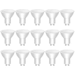 LEDYA GU10 LED Bulbs Warm White 2700K, 40w Halogen Spotlight Bulb Equivalent, 5W 400lm Gu10 Bulbs, Energy Saving Spotlight Bulb, 120° Beam Angle, Non Dimmable(15 Pack)