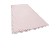 Luxury Pink Soft Quilted Travel Cot Mattress Enhancer To Fit 95x65 cm Travel Cot