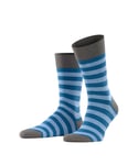 Falke Sensitive Mapped Mens Socks in Asche-Stripe - Blue Fabric - Size UK 6-8