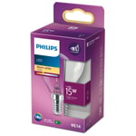 Philips Philips: LED E14 Klot 15W Klar 136lm