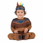 Kostume til babyer Brun nativo americano 2 Dele 12-24 måneder