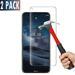 Nokia 8.3 5G Tempered Glass Screen Protector [2 PACK] Easy Bubble-Free Installation HD Ultra Clear shatterproof 9H Hardness and Anti Fingerprint Oleo-phobic Coating for Nokia 8.3 5G (Screen Protector)
